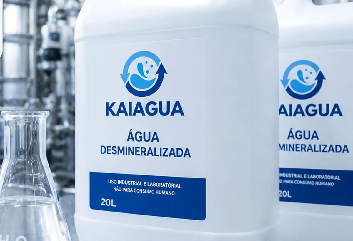 Estrutura técnica para água desmineralizada